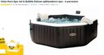 Intex Pure Spa Jet & Bubble Deluxe opblaasbare spa - 6 perso, Jardin & Terrasse, Jacuzzis, Gonflable, Comme neuf, Tapis de sol