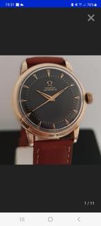 Omega Honeycomb Bumber automatic, Handtassen en Accessoires, Horloges | Heren, Ophalen of Verzenden, Omega, Goud, Leer