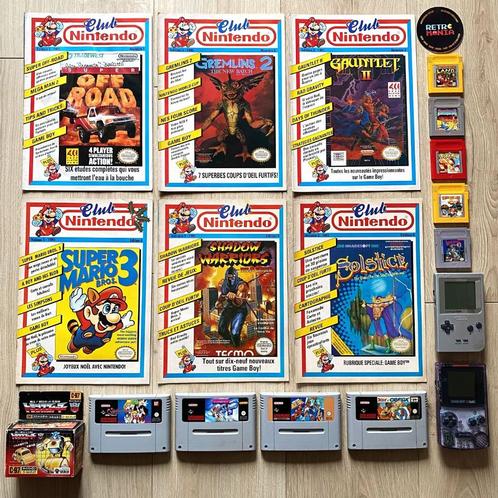 Consoles Nintendo Game Boy + Jeux + Magazines Club Nintendo, Consoles de jeu & Jeux vidéo, Jeux | Nintendo Game Boy, Comme neuf
