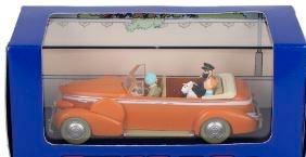 TINTIN DANS LA VOITURE ATLAS/MOULINSART MODELCAR 1:43 nr 15, Collections, Personnages de BD, Comme neuf, Tintin, Enlèvement ou Envoi