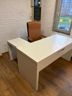 Bureau met uittrekbaar blad, Huis en Inrichting, Bureaus, Ophalen, Met wielen, Gebruikt, Bureau
