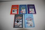 6 boeken van de loser deel 11 tot 15 * jeff kinney *+10 jaar, Ophalen of Verzenden, Gelezen, Fictie