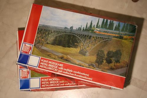 Jouef 1029 (HO) Modulaire metalen brug (3 kits), Hobby & Loisirs créatifs, Trains miniatures | HO, Utilisé, Pont, Tunnel ou Bâtiment