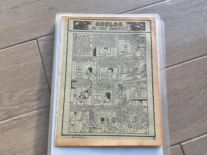 Oorlog in het heelal van Bob De Moor uit 1949, Boeken, Stripverhalen, Gelezen, Eén stripboek, Ophalen of Verzenden