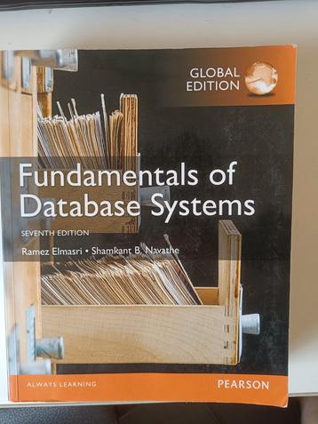 Fundamentals of Database Systems 7e edition beschikbaar voor biedingen