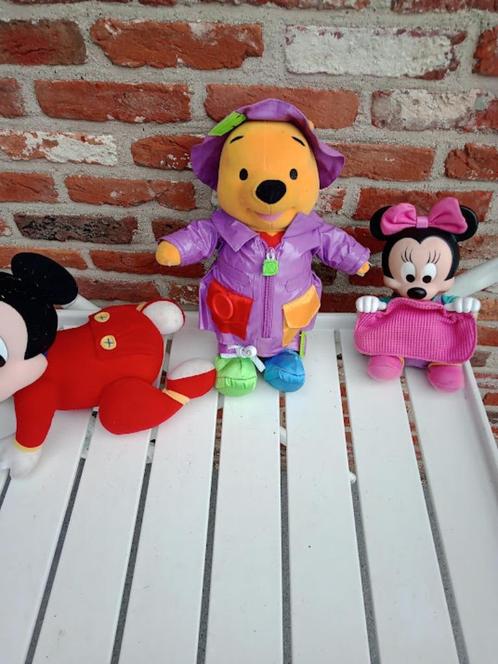 MICKEY en MINNIE MOUSE + WINNIE DE POEH 5€., Kinderen en Baby's, Speelgoed | Knuffels en Pluche, Gebruikt, Overige typen, Ophalen