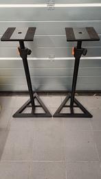 2 speaker standaards zwart verstelbaar in hoogte - gebruikt, Overige merken, Gebruikt, Ophalen of Verzenden, 120 watt of meer