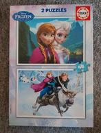 2 puzzels Frozen van Disney Educa, Enlèvement, 10 à 50 pièces, Utilisé, 4 à 6 ans
