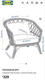 Rotan stoel - fauteuil - tuinstoel Ikea, Huis en Inrichting, Zetels | Zetels, Zo goed als nieuw, Ophalen