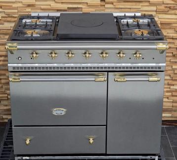 🔥Luxe Fornuis Lacanche 100 cm rvs messing GASOVEN