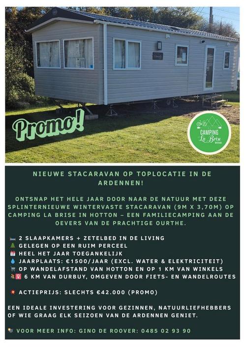 Abi coworth deluxe 9x3.70m en 10x3.70m, Caravans en Kamperen, Stacaravans, tot en met 6, Ophalen