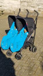 Tweeling buggy Koelstra Simba met voetenzakken Lodger Bunker, Kinderen en Baby's, Ophalen, Zo goed als nieuw, Koelstra, Zonnekap