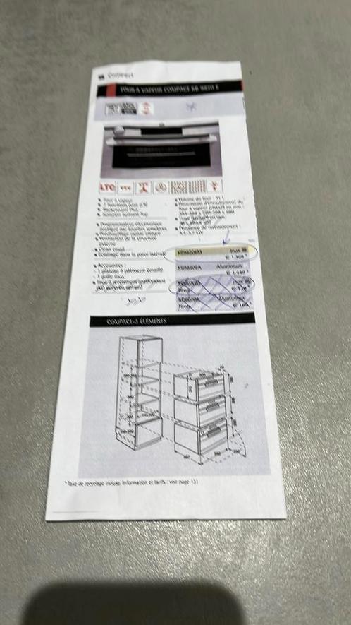 Four à vapeur AEG compact d’occasion, Elektronische apparatuur, Ovens, Gebruikt, Inbouw, Oven met grill, Minder dan 45 cm, 45 tot 60 cm