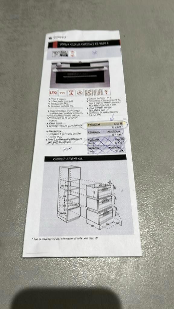 Four à vapeur AEG compact d’occasion, Elektronische apparatuur, Ovens, Gebruikt, Inbouw, Oven met grill, Minder dan 45 cm, 45 tot 60 cm