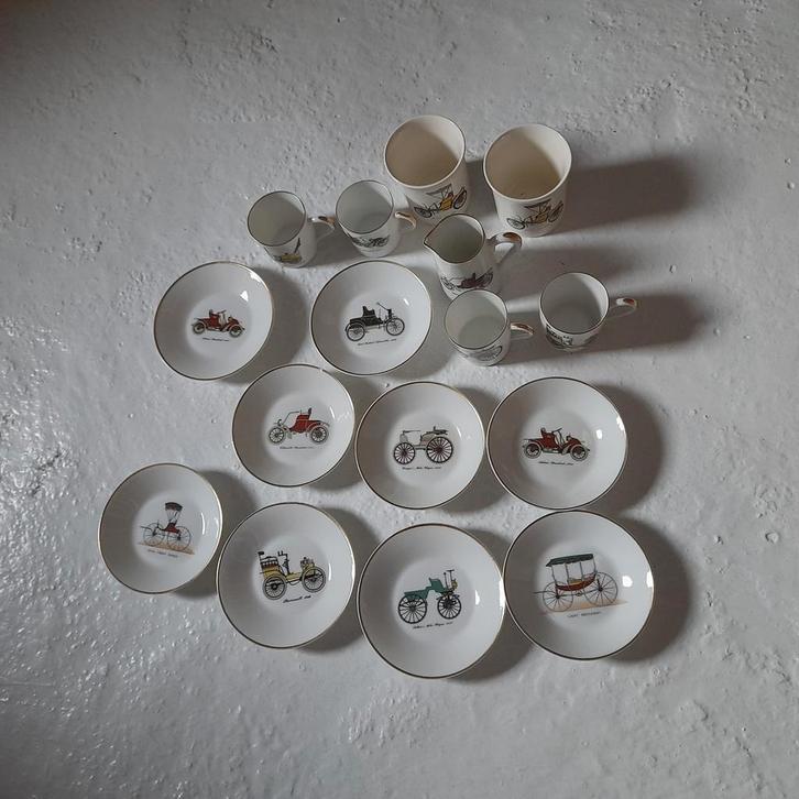 Antiek porcelaine de Paris, Limoges, Verzamelen, Porselein, Kristal en Bestek, Gebruikt, Ophalen of Verzenden