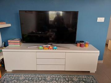 tv-meubel Ikea Besta Burst met bijpassend wandkastje beschikbaar voor biedingen