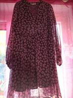 Robe mauve fleurs manches longues L, Taille 42/44 (L), Enlèvement ou Envoi, Autre, Longueur genou