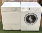 MIELE wasmachine + MIELE condensdroogkast, Ophalen, Zo goed als nieuw, Voorlader, 85 tot 90 cm