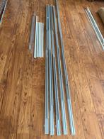 5 aluminium rails met dubbel spoor voor paneelgordijnen, Huis en Inrichting, Stoffering | Gordijnen en Lamellen, Ophalen, Zo goed als nieuw