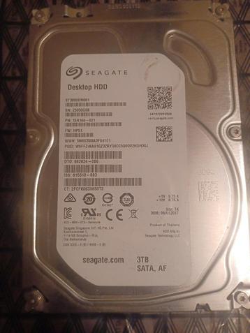 Disque dur 3To 3,5" Seagate, Enlèvement ou Envoi, Interne, 3To / 3000Go, Utilisé
