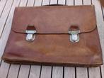 Naturel lederen tas, Handtassen en Accessoires, Ophalen of Verzenden, Gebruikt