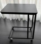 Zwart Tafeltje bijzettafel eettafel vanuit de zetel, Huis en Inrichting, Tafels | Bijzettafels, Ophalen, Overige materialen, Minder dan 55 cm