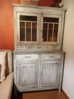 Oude kast met 5 schuifjes en glas, Doe-het-zelf en Bouw, Deuren en Vliegenramen, Gebruikt, Minder dan 200 cm, Glas, Ophalen