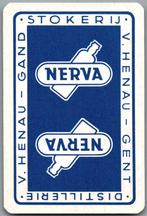 speelkaart - LK13159 - stokerij Nerva, Gent, Verzamelen, Verzenden, Zo goed als nieuw, Speelkaart(en)