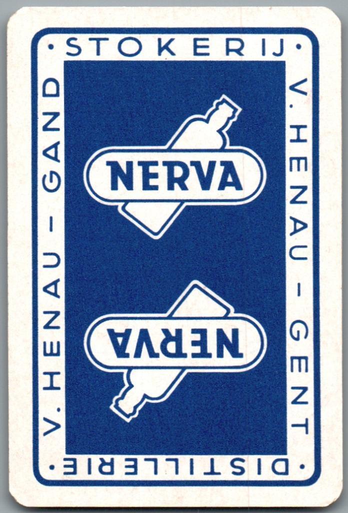 speelkaart - LK13159 - stokerij Nerva, Gent, Verzamelen, Speelkaarten, Jokers en Kwartetten, Zo goed als nieuw, Speelkaart(en)