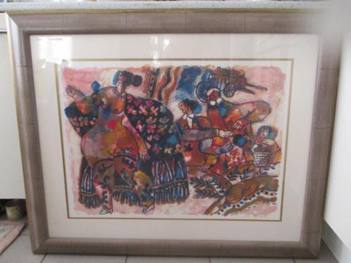 Theo Tobiasse - grote lithografie, Antiek en Kunst, Kunst | Litho's en Zeefdrukken, Ophalen