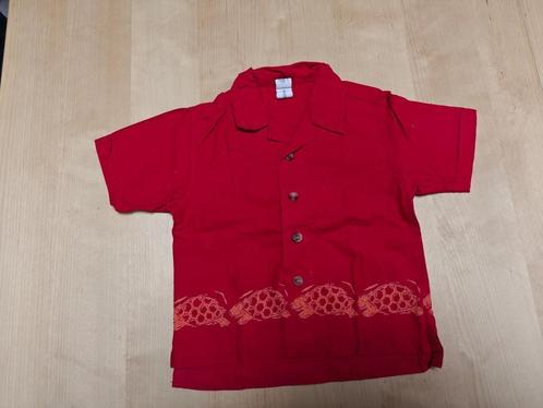 Rood hemdje schildpad maat 68, Kinderen en Baby's, Babykleding | Maat 68, Gebruikt, Jongetje, Shirtje of Longsleeve, Ophalen of Verzenden