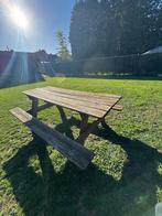 Picknicktafel, Tuin en Terras, Picknicktafels, Ophalen, Gebruikt, Rechthoekig, Hout