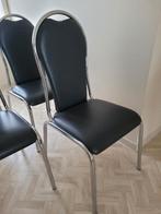 6 keukenstoelen, Huis en Inrichting, Stoelen, Ophalen, Kunststof, Zo goed als nieuw, Grijs