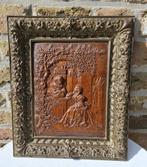 Antiek houten deurpaneeltje  in reliëf, Antiek en Kunst, Verzenden