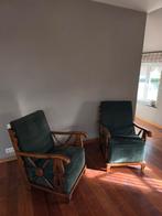 Très belle paire de fauteuils vintage, Enlèvement, Bois