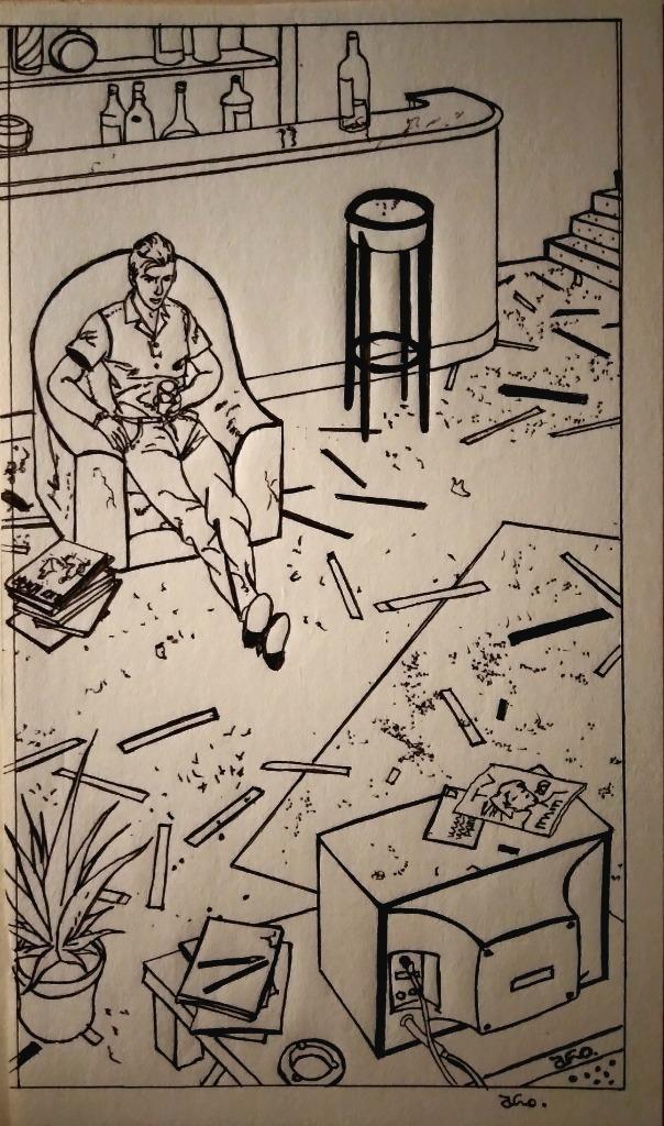 Arno. Stripboek. Originele tekening. Moebius Hergé, Boeken, Stripverhalen, Zo goed als nieuw, Ophalen of Verzenden