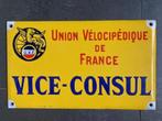 Wielrennen-Cyclisme-Plaque émaillée-Union Vélocipédique-Tour, Ophalen of Verzenden, Zo goed als nieuw, Reclamebord