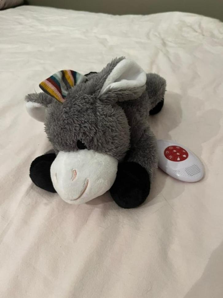 Knuffel Zazu Heartbeat Don the Donkey witte ruis, Kinderen en Baby's, Speelgoed | Knuffels en Pluche, Zo goed als nieuw, Paard