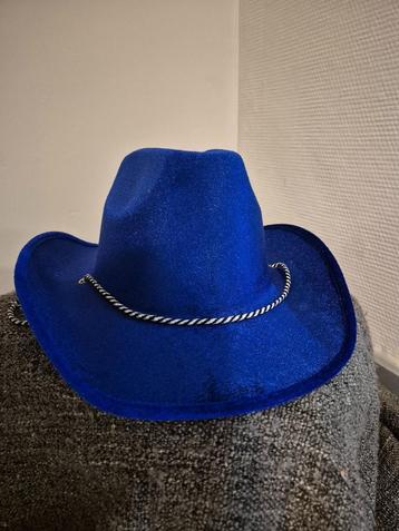 Cowboyhoed - Blauw - Volwassene