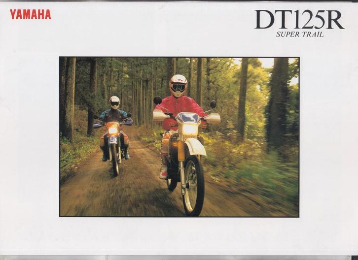 Moto Yamaha DT125R Super Trail brochure publicitaire, Livres, Motos, Utilisé, Envoi