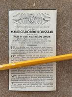 Victime de guerre : bombardement à Wizernes FR 1944 Rousseau, Enlèvement ou Envoi, Image pieuse