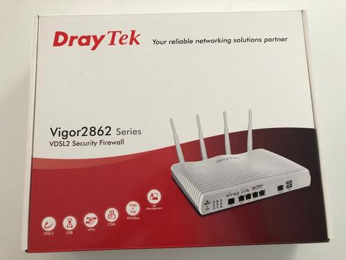 DrayTek Vigor 2862 ADSL2 VDSL Security Firewall Wifi Router, Computers en Software, Routers en Modems, Nieuw, Router, Ophalen