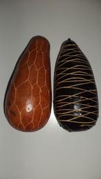 2x oude kalebas zaaddoos sierfruit decoratieve objecten, Enlèvement ou Envoi