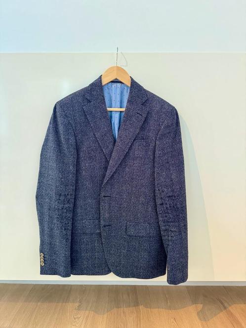 Sand Copenhagen “Star Napoli” - Maat 48 - Wool/Linnen, Kleding | Heren, Kostuums en vesten, Gedragen, Maat 48/50 (M), Blauw, Ophalen of Verzenden