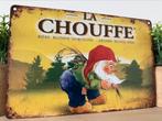 Metalen reclamebord La Chouffe, Ophalen of Verzenden, Nieuw, Reclamebord, Plaat of Schild
