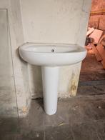 lavabo met colom pedestal met planchet, Ophalen, Minder dan 50 cm, Gebruikt, Minder dan 100 cm