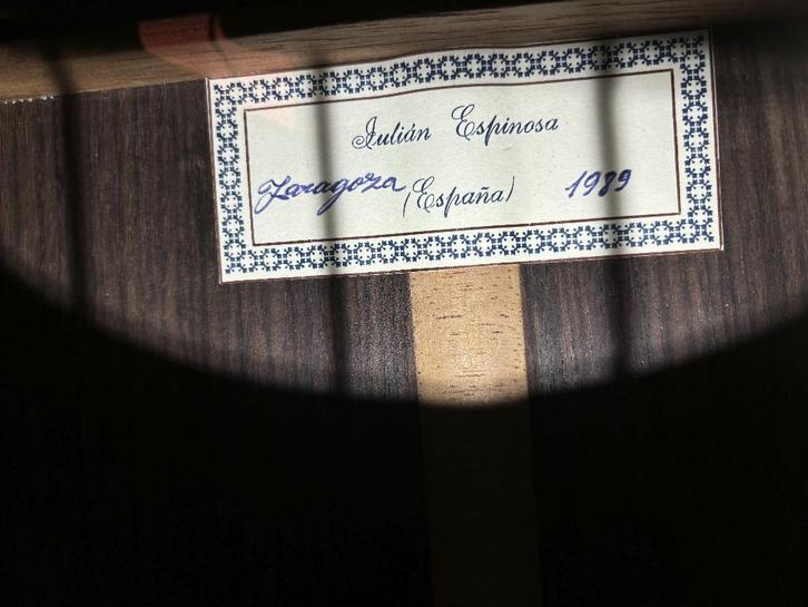 Guitare classique fabriquée à la main Julian Espinosa (1989), Musique & Instruments, Instruments à corde | Guitares | Acoustiques