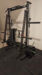 ATX MPX-620 smith machine en bumper plates, Sport en Fitness, Fitnessapparatuur, Ophalen, Overige materialen, Benen, Gebruikt