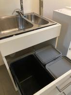 Meuble évier innox et robinet, Huis en Inrichting, Keuken | Keukenelementen, Ophalen, Gebruikt, 50 tot 100 cm, Minder dan 100 cm