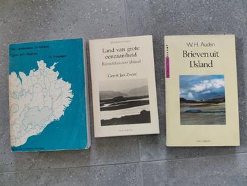 3 boeken over IJsland - Geologie, W.H.Auden, reisverhalen beschikbaar voor biedingen